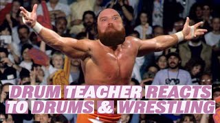 Drum Teacher Reacts To DRUMS & WRESTLING - Episode 133