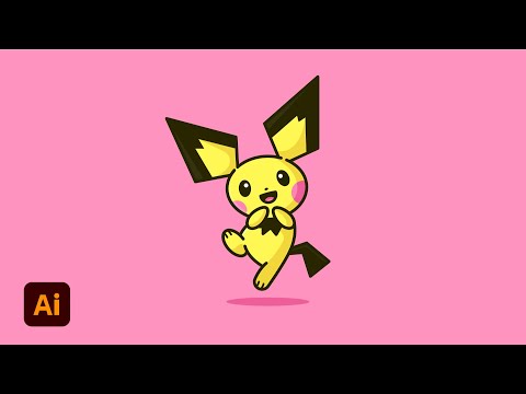 How To Draw Pichu - Adobe Illustrator Speed Art