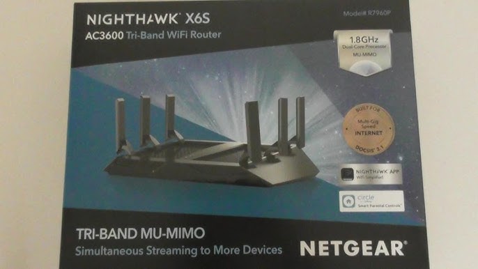 NETGEAR Nighthawk X6S R7900P Tri-Band WiFi Router (up to 3Gbps) Open BOX