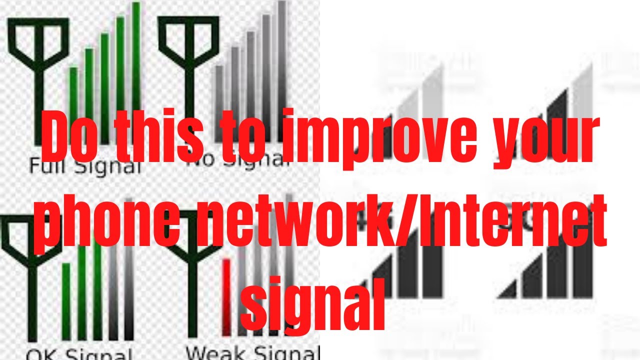 How to improve your phone network signal/Increase cellphone reception. 