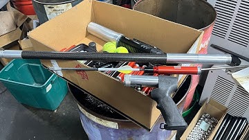 First test of the Harpoon cartridge cane shooting arrows VID217