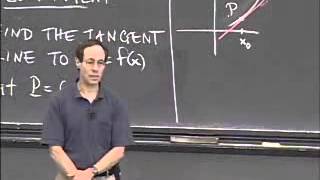 Lec 1, 18 01, Single Variable Calculus, Fall 2007, Rate of Change, Equation of Tangent