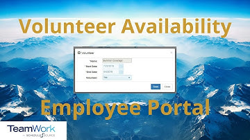 TeamWork 5 Employee Tutorial: How to Volunteer for a Schedule