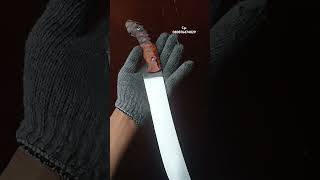 Old spring steel material #bowieknife  #blades #knifeskills