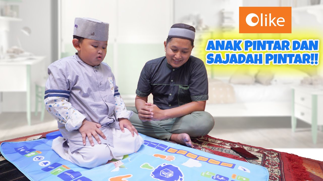 Agha makin pintar sholat berkat OLIKE SMART SAJADAH