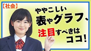 【埼玉県 社会】ややこしい表やグラフ、注目すべきはココ！