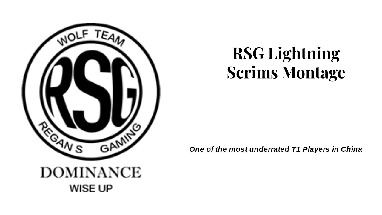 RSG Lightning is a god - RSG Lightning scrims montage