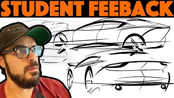 EASY car sketching technique - Perspective view