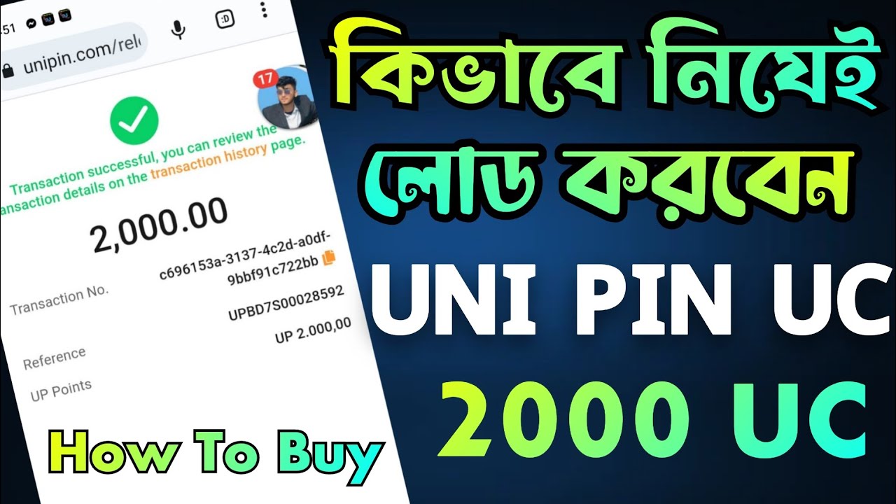 How To Load Garena Uni Pin 2000 UC || Load Uni pin account 2000 UC ...