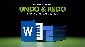 Shortcut Keys & Button off Microsoft Word Undo & Redo