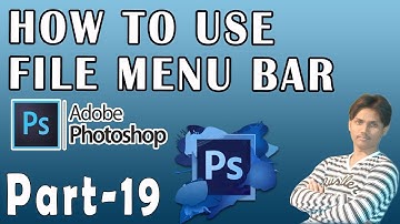 How To Use File Menu In Photoshop Part 19 Tutorial