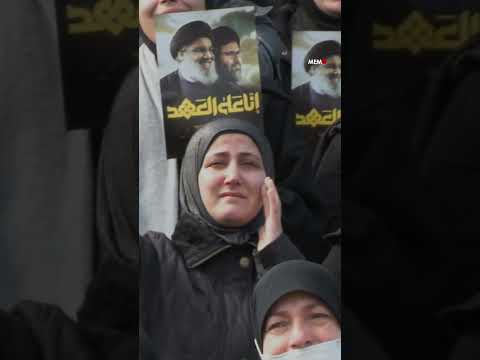 Jatos israelenses sobrevoam procissão funeral de Nasrallah, em Beirute