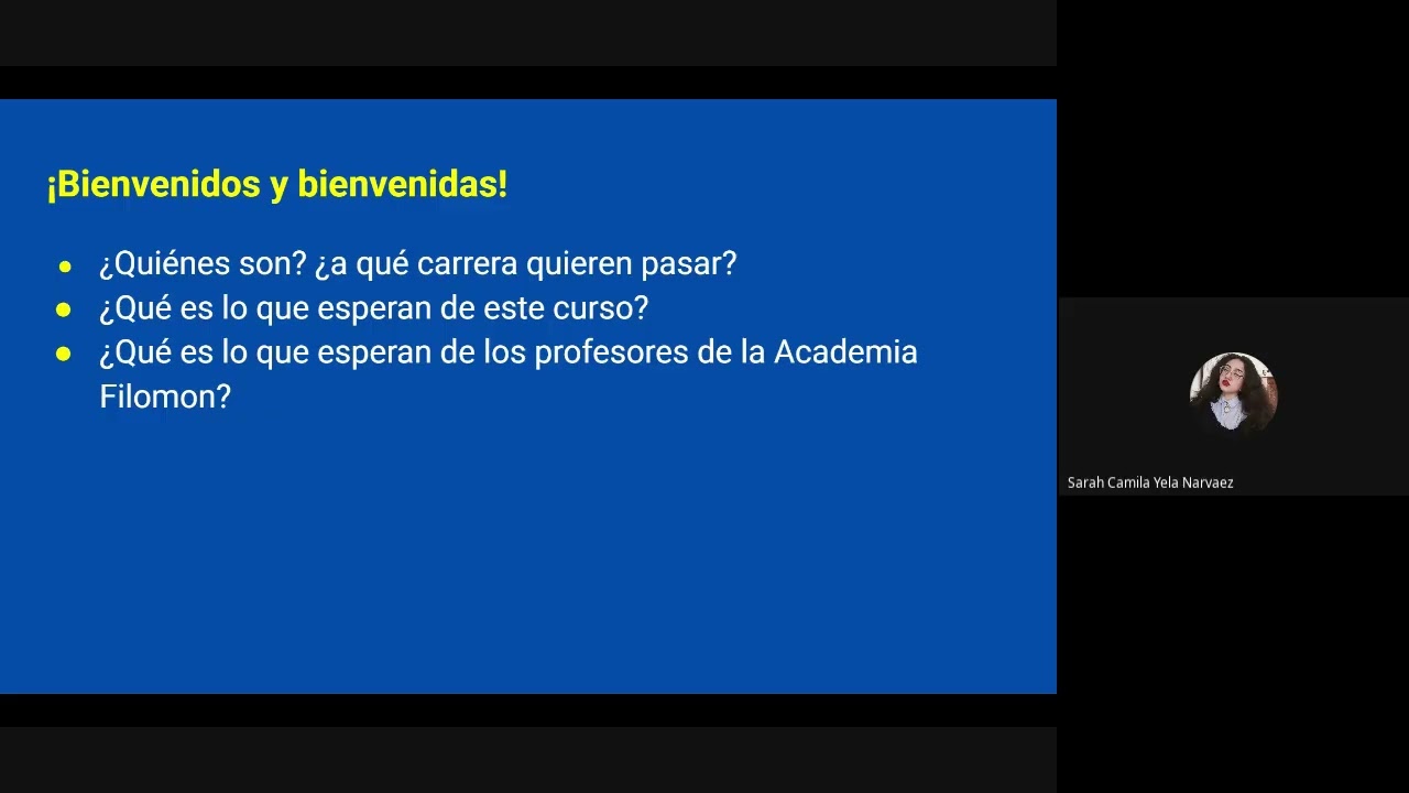 ¡Reunión de bienvenida curso PreUNAL G12!
