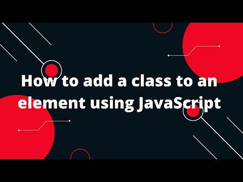 JavaScript Tutorial in Hindi #65 How to add a class to an element using JavaScript