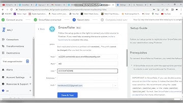 how to connect to  snowflake in fivetran ELT