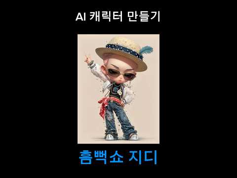AI 캐릭터 만들기 5 #gd #gdragon #지드래곤 #캐릭터디자인 #ai캐릭터 #쇼츠