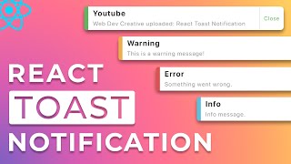 Create Beautiful Toast Notifications with ReactJs | Step By Step Tutorial for Beginners by Web Dev Creative 342 views 1 year ago 25 minutes