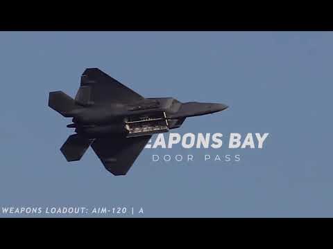 F-22戦闘機　ラプターのデモ飛行映像（コクピットルック）
