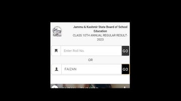 JKBOSS Class 10th Results Check 💯