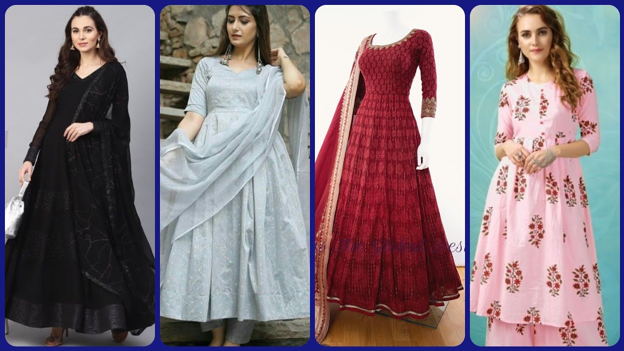 casual long frock designs for ladies
