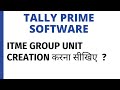 TALLY PRIME SOFTWARE ITEM GROUP CREATION
