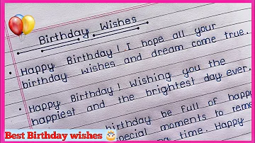 Best Birthday Wishes/messages for special person ❤️ || Beautiful Birthday Wishes 🎂||