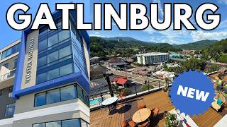 NEW Hotel Indigo Gatlinburg SNEAK PEEK TOUR | Infinity Pool, Rooms, Altitude Roof Top Bar!