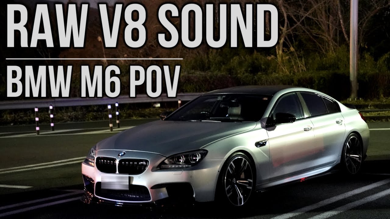 BMW F06 M6 Akrapovic Sound | Night Drive [4K POV ASMR]