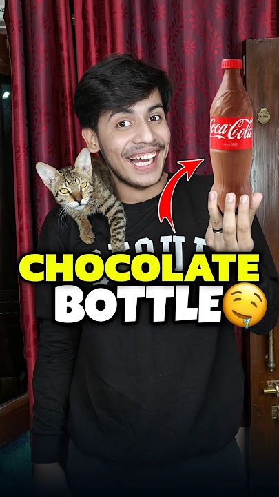 Homemade Chocolate Bottle 💀🍫 | Mini Vlog #shorts #minivlog #ashortaday #vlog #tranding #cats #cat