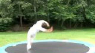 Standing Double Full on Trampoline