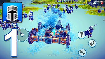 Besiege - Gameplay Walkthrough Part 1 - Armies Building Game (iOS, Android)