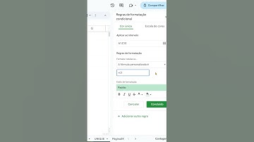 Formatação Avançada no Google Sheets