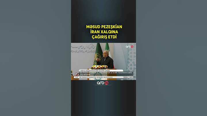 TƏCİLİ! Məsud Pezeşkian İRAN XALQINA ÇAĞIRIŞ ETDİ
