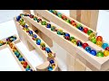 Marble Run ☆ HABAのくねくねスロープ ＆ 小さな大工さんのオリジナル木製コース♪