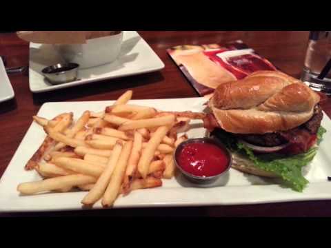 Bacon cheese pretzel burger by Ruby Tuesday