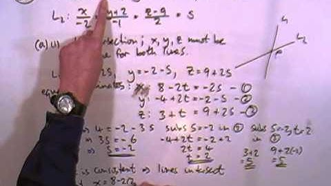 Advanced Higher Maths: Speed Revision 2 - Lines and Planes