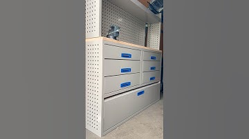 Take a look at this range of Vankit racking and units! So much storage space and workspace. #shorts