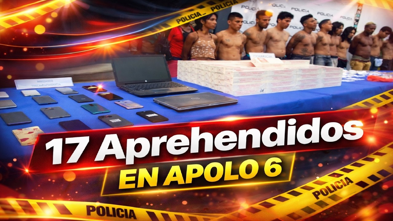 17 aprehendidos en operativo Apolo 6 y 4 menores aislados en varios distritos
