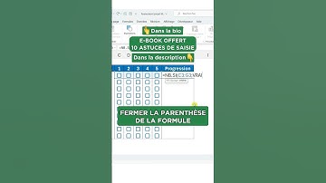 Créer des barres de progression avec cases à cocher !