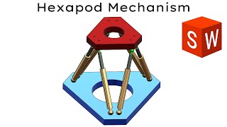 Hexapod Suspension Mechanism  in Solidworks
