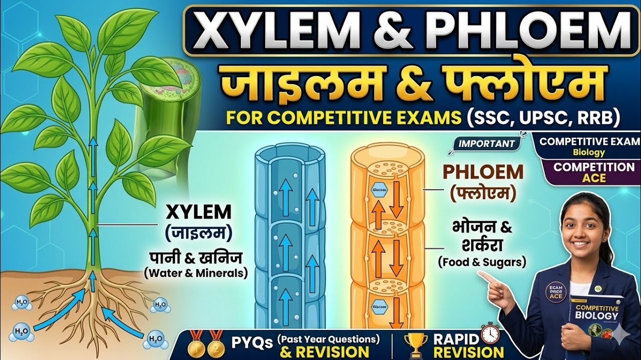 Xylem & Phloem for all competitive exams.     