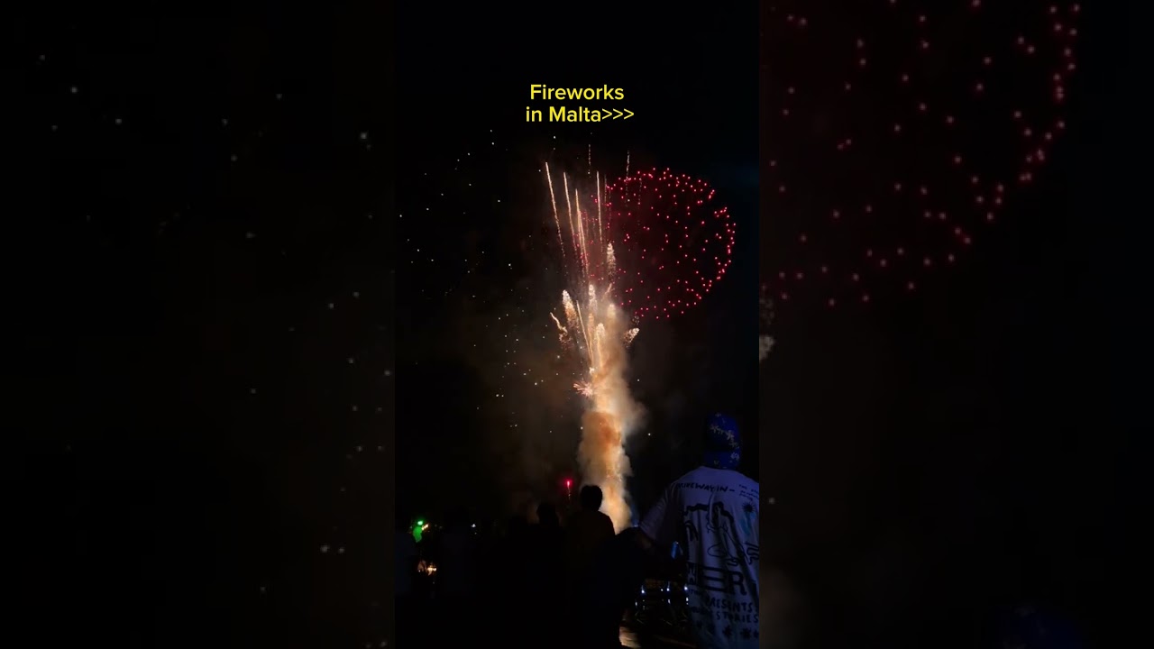 CRAZY 😱 Fireworks show in Malta 😍🇲🇹