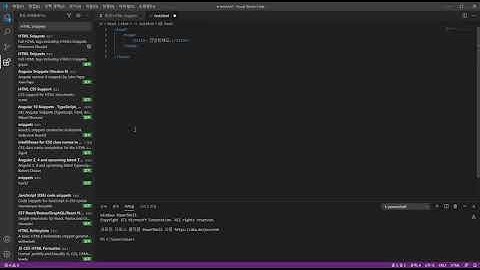 Visual Studio Code HTML Snippets