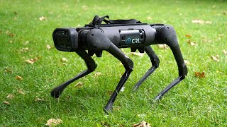 RL + MBOC controller on Unitree Aliengo: outdoor test