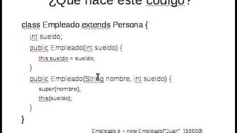 Herencia, superclases y constructores