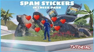 SPAM STICKERS in Cheer Park - TUTORIAL | TIPS & TRICKS #16 screenshot 3