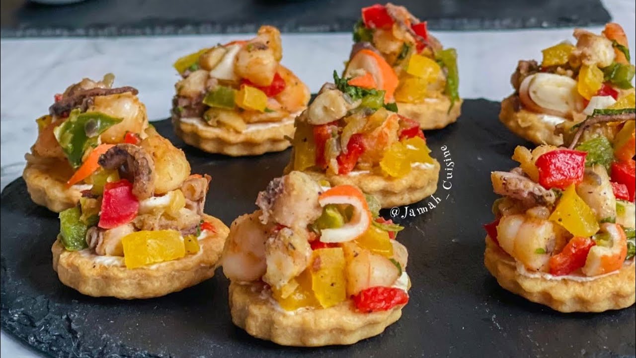 Des sablés salés aux fruits de mer 🦞 صابلي سالي بفواكه البحر