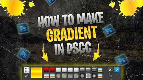 PSCC Text Gradient Tutorial | How To Make Text Gradient In PS Touch | PS Touch Tutorial