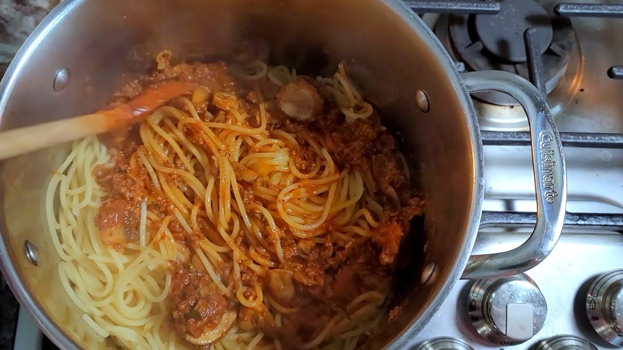 What I packed for lunch Spaghetti & meat sauce MEAL PREP
