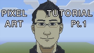 Minecraft Pixel Art Tutorial - Markiplier Part 1
